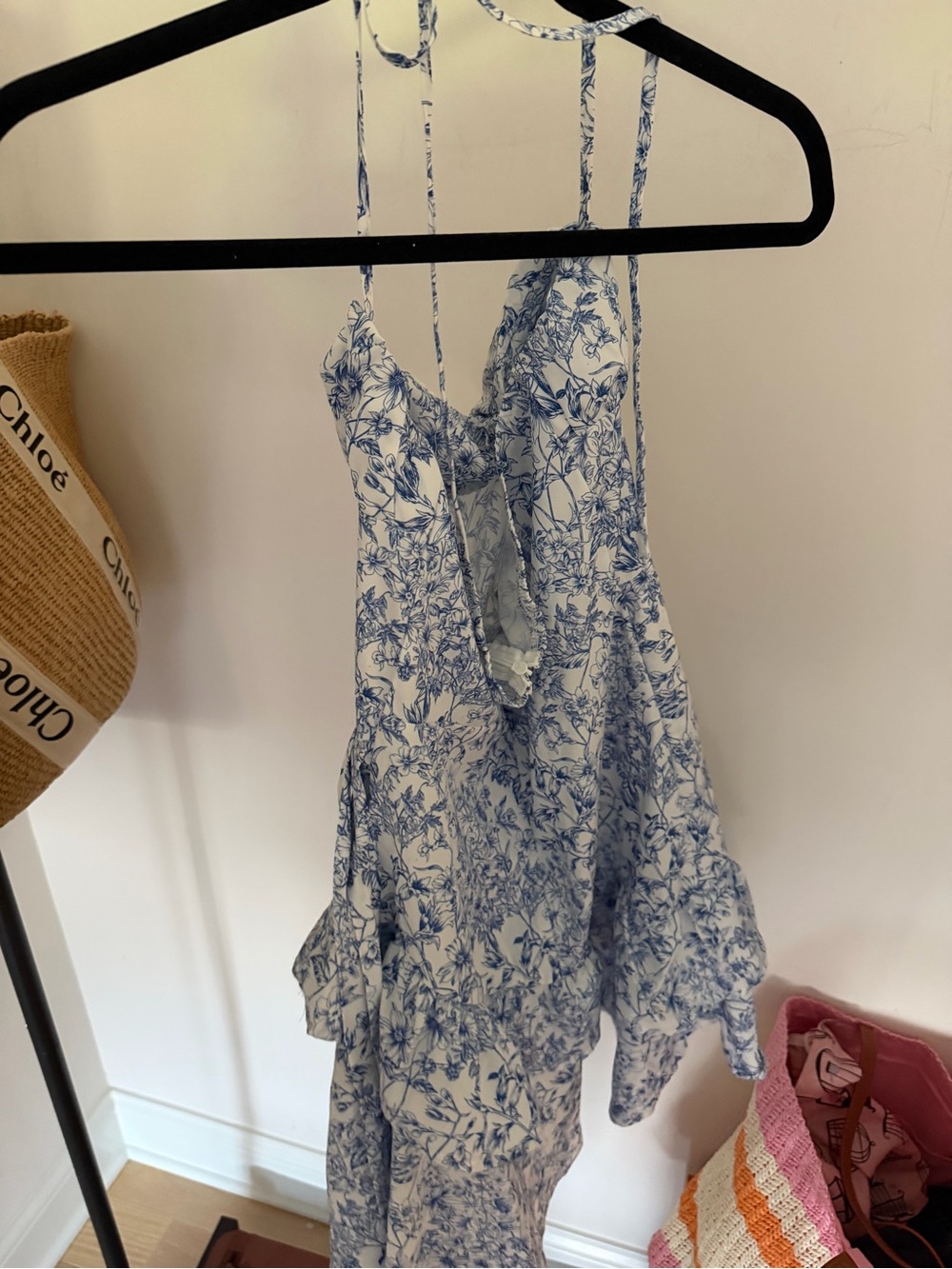 Amazon Blue White Sundress Small - Picture 3 of 4